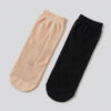 短絲襪 | 底部點膠止滑 寬口無痕不勒腳 黑膚兩色