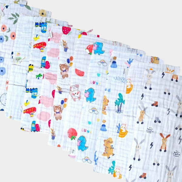 四層高密度紗布童巾 柔軟細緻/無過敏原/寶寶擦澡洗臉巾