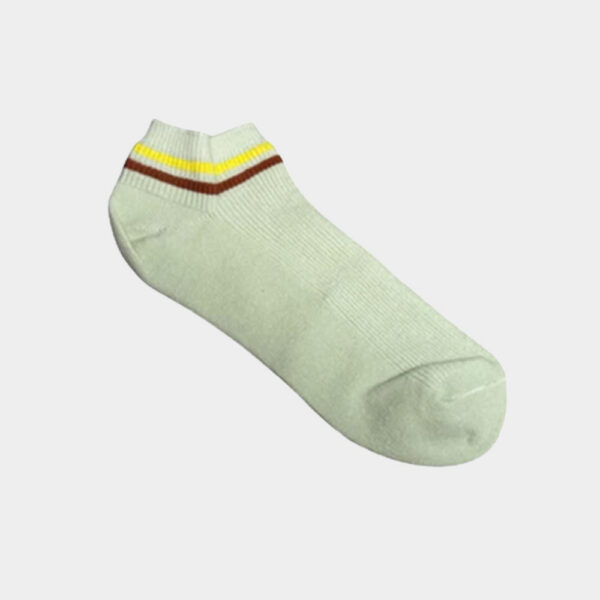 MIT台灣製 100%精梳棉條紋短襪 腳踝襪 純色條紋 22-26cm