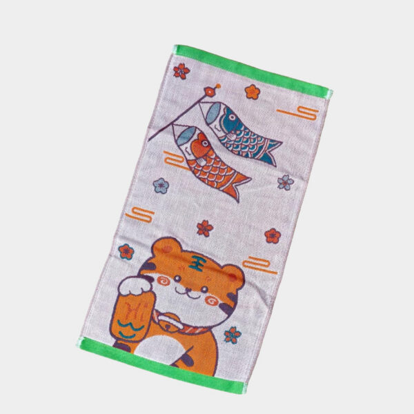 高品質 五層純棉緹花紗布毛巾 兒童毛巾 洗臉巾