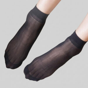 短絲襪 | 底部止滑 寬口無痕 透膚絲襪 黑膚兩色