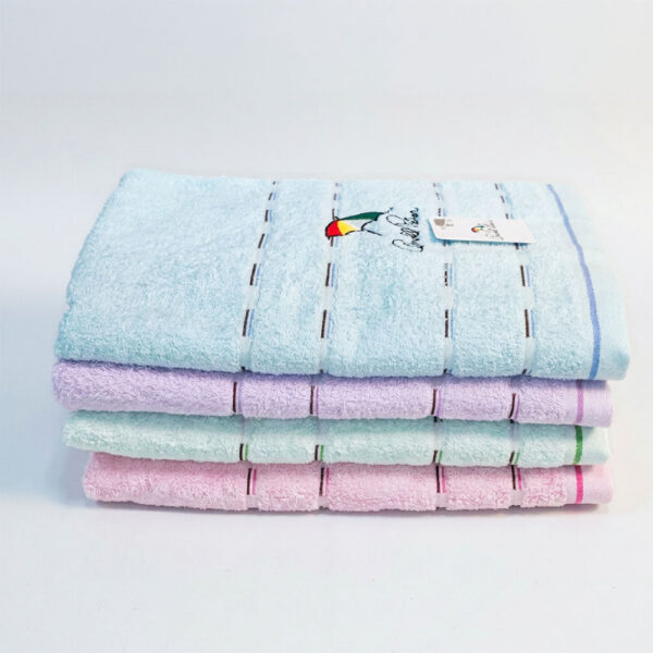 雨傘牌浴巾 黑色線條款