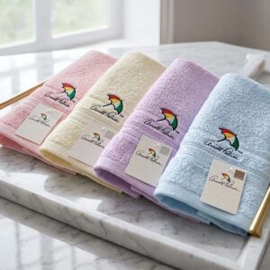 雨傘牌毛巾｜MIT台灣製 刺繡LOGO 加厚款 粉嫩色系