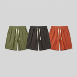 柔軟透氣百搭顯瘦棉麻五分褲 寬鬆版型