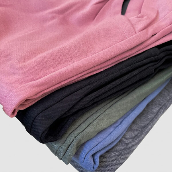 居家舒適 厚款九分棉質休閒褲