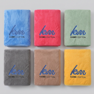 凱美獨家 LOGO設計款 頂級開纖紗浴巾 厚實吸水