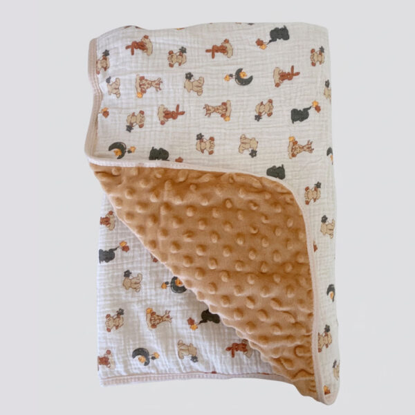 豆豆毯 紗布安撫蓋毯 新生兒童小被子 幼兒園寶寶毛毯 空調夏涼被