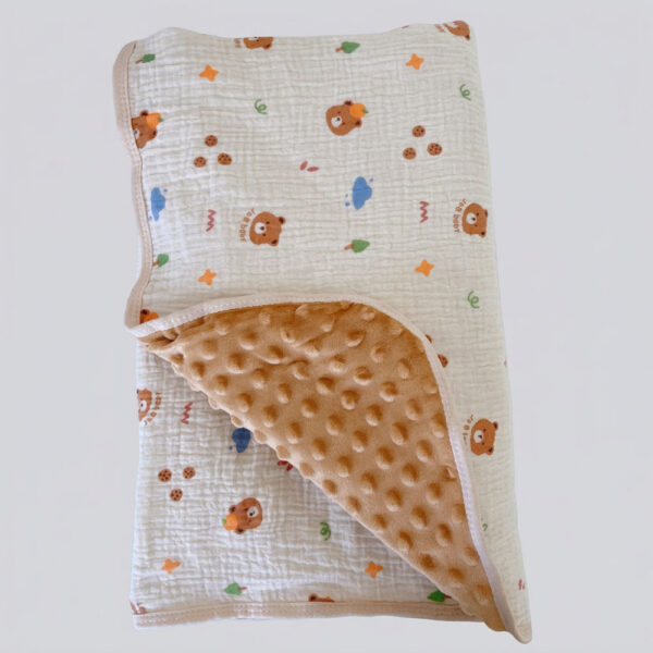 豆豆毯 紗布安撫蓋毯 新生兒童小被子 幼兒園寶寶毛毯 空調夏涼被