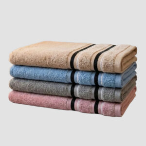 MIT台灣製 深色黑邊條紋浴巾 頂級12兩超厚實純棉緞檔設計