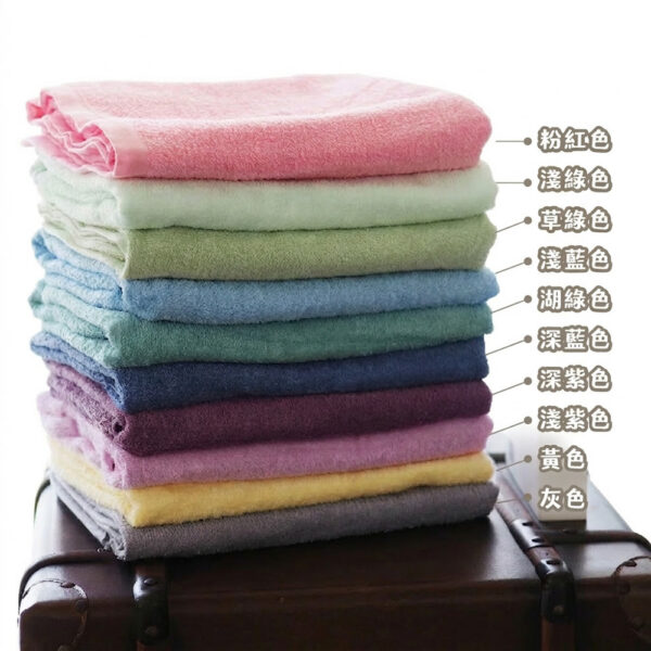 MIT台灣製  8兩輕巧耐用純棉吸水浴巾 多色可選