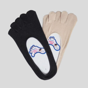 MIT台灣製 純棉抗菌隱形挖空五趾襪