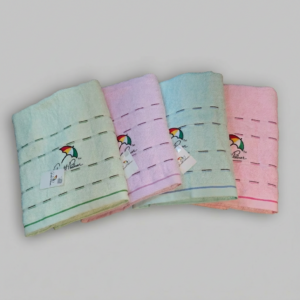 MIT台灣製 雨傘牌 刺繡LOGO浴巾 頂級12兩超厚實 淺色黑線條款