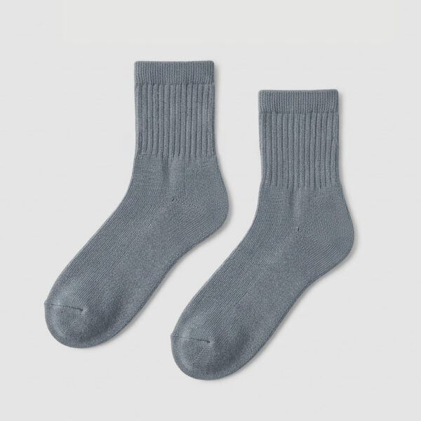 MIT台灣製 精梳棉1/2男女適穿棉襪 22-26cm、26-30cm