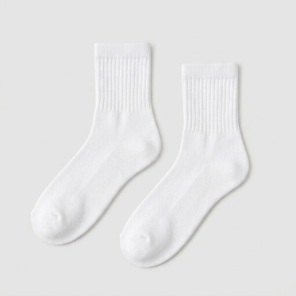 MIT台灣製 精梳棉1/2男女適穿棉襪 22-26cm、26-30cm