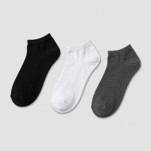MIT台灣製 素色百搭精梳棉細針船型短襪