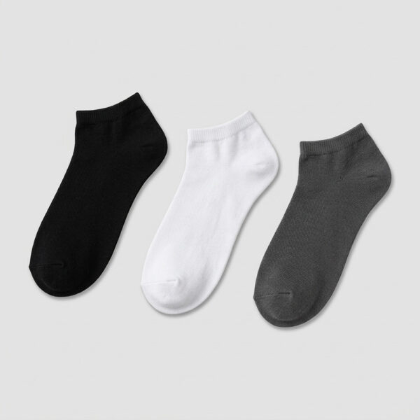 MIT台灣製 素色百搭精梳棉細針船型短襪