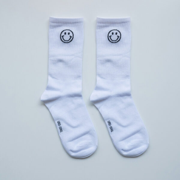 MIT台灣製 精梳棉2/2純棉女襪 滿滿微笑款 襪子
