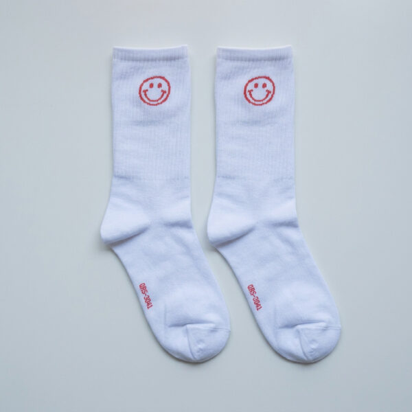 MIT台灣製 精梳棉2/2純棉女襪 滿滿微笑款 襪子