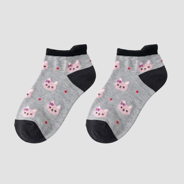 MIT台灣製 純綿細針兒童短襪 滿版汽車、兔兔圖案