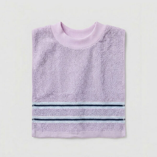 MIT台灣製 親膚棉柔 純棉吸水兒童圍兜 歐色條紋款