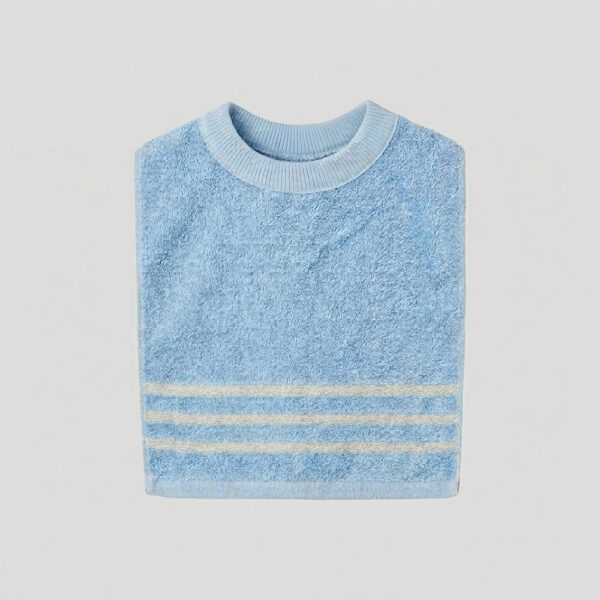 MIT台灣製 親膚棉柔 純棉吸水兒童圍兜 素色條紋款