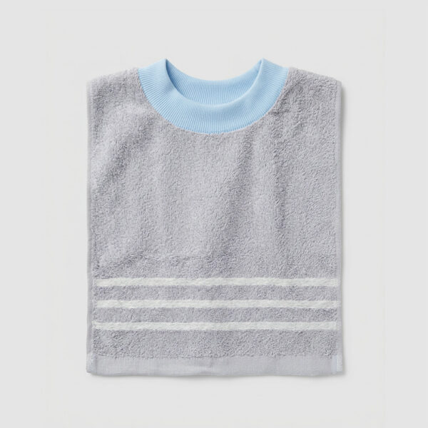 MIT台灣製 親膚棉柔 純棉吸水兒童圍兜 素色條紋款