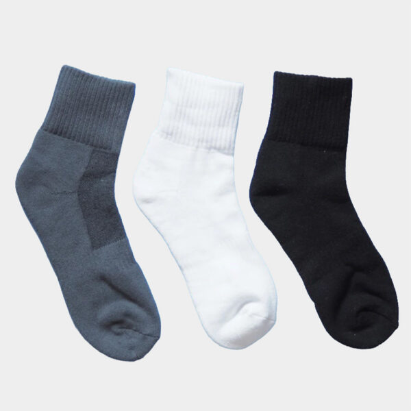 MIT台灣製 高品質純棉運動氣墊襪