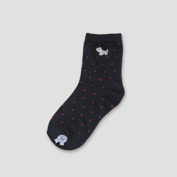 MIT台灣製 點點刺繡純棉童襪 精緻圖案設計 3-6歲