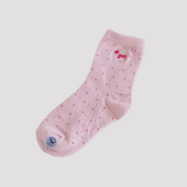 MIT台灣製 點點刺繡純棉童襪 精緻圖案設計 3-6歲