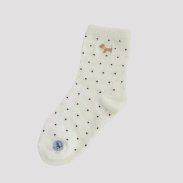 MIT台灣製 點點刺繡純棉童襪 精緻圖案設計 3-6歲