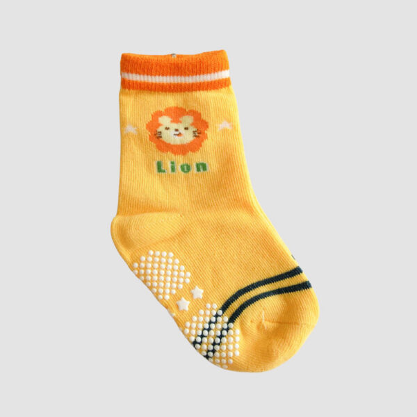 MIT台灣製 純棉止滑童襪 好玩動物園款 9-13cm