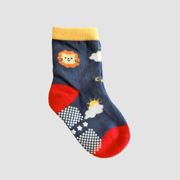 MIT台灣製 純棉止滑童襪 好玩動物園款 9-13cm