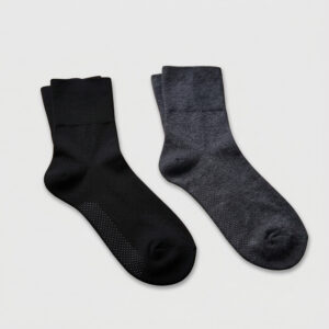 MIT台灣製 純棉加大尺碼止滑寬口襪 素面款  24-28cm 26-30cm