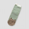 MIT台灣製 精緻設計純棉直版女襪 條紋貓貓款