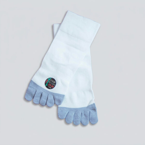 MIT台灣製 一體成型竹炭寬口五趾襪 抗菌防臭