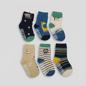 純棉止滑童襪 森林動物款 動物童襪 卡通童襪 可愛襪 男女寶寶襪