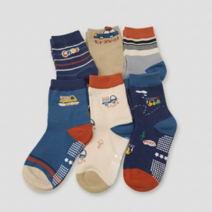 純棉止滑童襪 旅行車車款 車子童襪 卡通童襪 可愛襪 男童女童襪 17-21cm