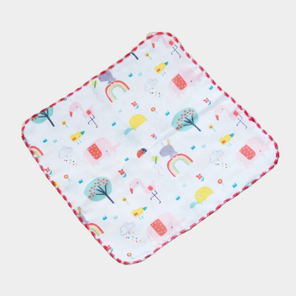 純棉雙層高密度小方巾/紗布巾/口水巾 柔軟無螢光劑 適用餵奶巾/手帕