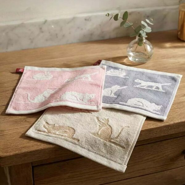 嬰兒口水巾 | 無撚紗小方巾 純棉吸水 貓咪款