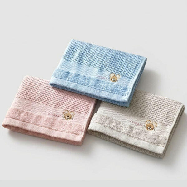 純棉網紗 親膚童巾/擦澡巾/洗臉巾 大耳鼠款