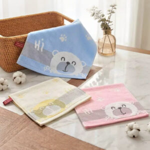 幼兒園擦手巾｜純棉無撚紗 兒童手帕 掛式擦手巾