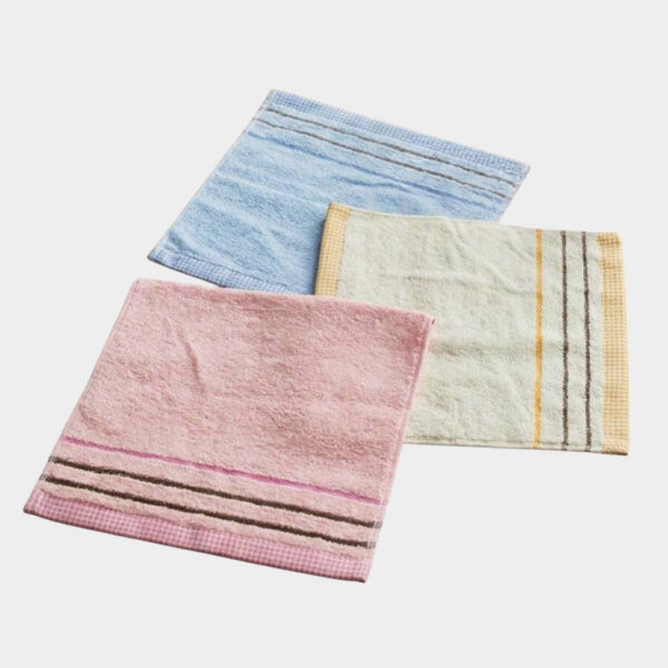 輕薄速乾純棉方巾 幼兒園手帕 洗臉小毛巾