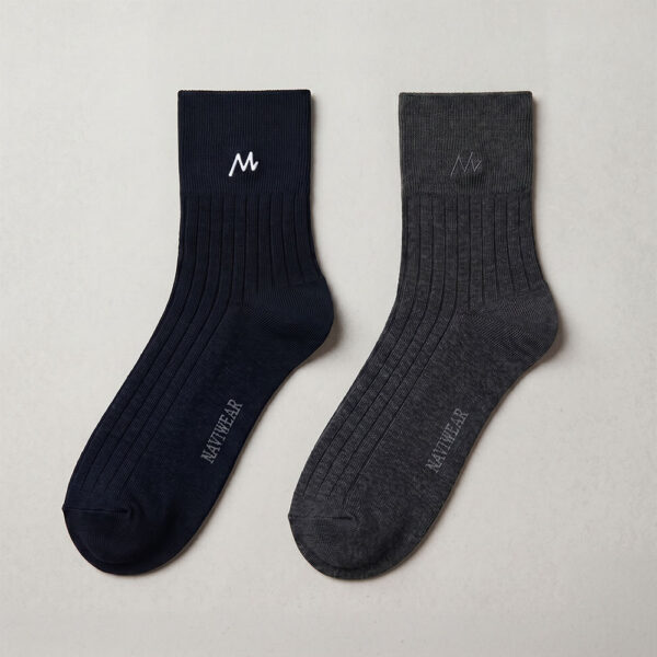 寬口襪 | 台灣製 精品 NAVI WEAR 精梳棉手工對目 休閒襪