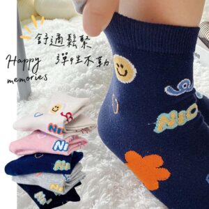 成人止滑襪 | MIT台灣製造 童趣塗鴉純棉止滑襪