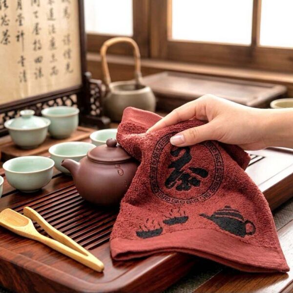 茶巾 | MIT台灣製 100%純棉經典印花茶巾 茶席方巾 養壺抹布
