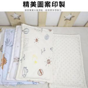 豆豆枕 | 純棉磨毛豆豆絨雲片枕 嬰兒枕頭 防吐奶枕 兒童枕頭