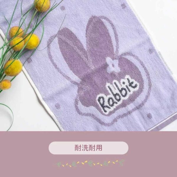 kids-twistless-towel-rabbit-05 兒童毛巾 | 純棉無捻紗 吸水童巾擦澡巾洗臉巾 英字兔兔款 毛巾