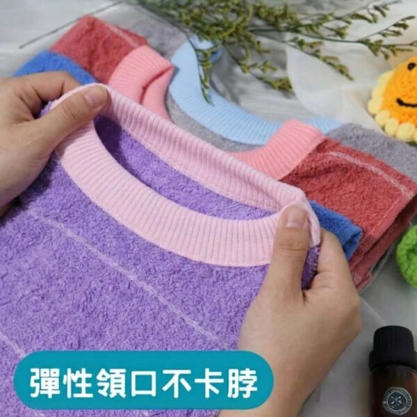 毛巾圍兜 | 親膚棉柔 純棉吸水兒童圍兜 經典條紋款